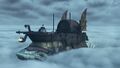 Umon's Titan ship navigating on the Cloud Sea