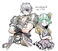 Illustration of Zeke and Pandoria by Masatsugu Saito from his Twitter for the 1.3.0 update of Xenoblade Chronicles 2