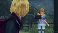 Fiora delivers food for Shulk at Outlook Park