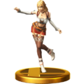 Fiora's trophy in Super Smash Bros. for Wii U